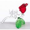 Frosted Glass Birds On Rose wholesale