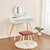 Lankou Dressing Table Set With Mirror