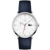 Lacoste Men's Moon Ultra Slim Blue Leather Strap Watch