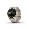 Garmin Fenix 7S Sapphire Solar (Cream Gold Titanium)
