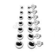 Wholesale 925 Sterling Silver High Quality Silver Ball Stud Earrings
