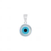 Wholesale Sterling Silver Evil Eye Round Shape Pendant