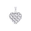 925 Sterling Silver Heart Star Design Pendant