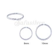 Wholesale Sterling Silver Diamond Cut Nose Hoops