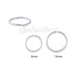 Sterling Silver Diamond Cut Nose Hoops