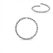 Wholesale 925 Sterling Silver Twisted Hoop Nose Ring 