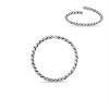 925 Sterling Silver Twisted Hoop Nose Ring 