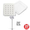 925 STERLING SILVER SQUARE 2.5 MM CZ NOSE STUD