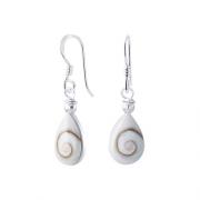 Wholesale Silver Shiva Eye Dangling Teardrop Earrings 