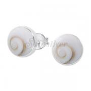 Wholesale Sterling Silver Round Shape Shiva Eye Stud Earrings