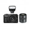 Canon EOS M Kit (18-55mm STM) W/ 90EX Flash (Black)