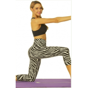 Wholesale Ldies Zebra Design Active 3/4 Leggings, Yoga Leggings