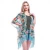 Tropical Rain Forest Style Cape With Tassels