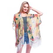Wholesale Ladies Stripes  Summerbeach Cape Summer  With Pearl Ornament