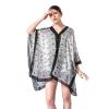 Ladies Summer Cape Wih Peral Ornament Beach Wear 