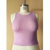 Small 8 Shape Plaits Design Round Neck Seamless Tank Top