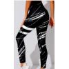 Marble Print Design Sports Leggings