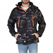 Wholesale Geographical Norway Techno-Camo Mans Black Orange Jackets