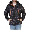 Geographical Norway Techno-Camo Mans Black Orange Jackets