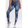 Marble Print High Waist Leggings, Marble Print Sports Pants,