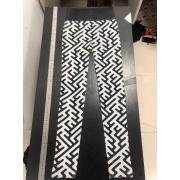 Wholesale Women Seamless Black&white Jacquard Brushed Leggings 