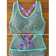Wholesale Ladies GYM Bra Tops With Logo Elastic Straps