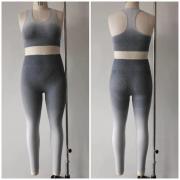 Wholesale Gradient Dyeing Sports Sets Racer Back Top Bra And Leggings 