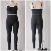 Wholesale High Waist Leggings And Adjustable Strapes Top