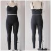 High Waist Leggings And Adjustable Strapes Top
