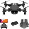 Lansenxi LS-MIN Mini Drone RC Quadcopter 4K Camera Remote Control Drone Black