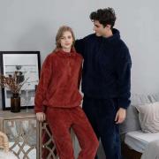 Wholesale Youth Sherpa Homewear Set With Kangaroo Pocket
