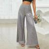 Ladies Shinny Wide Leg Legging 