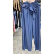 Wholesale Ladies Wide Legs Pants With Waist Tie
