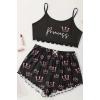 Ladies Yummy Sleepwear Camisole Top And Shorts