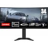 Lenovo G34W-30 34 Inches HDMI DP 144HZ 350 Nits Gaming Monitors Black