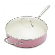 Wholesale GreenLife Artizan 30 Cm / 4.8 Litre Ceramic Nonstick Fry Pan, PFAS Free, Induction Safe, Dishwasher Safe, Oven Safe, Pink