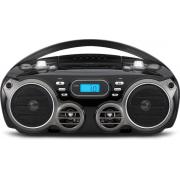 Wholesale Proscan Portable Bluetooth CD Boombox With AM/FM Radio In Black