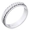 Larger Twisted Rope Sterling Silver Spinner Ring