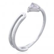 Wholesale Adjustable 925 Silver Dazzling CZ Ring