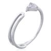 Adjustable 925 Silver Dazzling CZ Ring