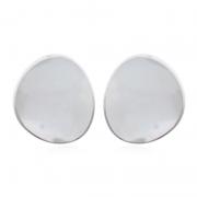Wholesale 925 Silver Rounded Triangle Mother-of-Pearl Stud Earrings