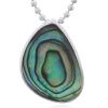925 Silver Round-Corner Triangle Abalone Pendant
