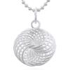 Artistic Spiral Coil 925 Silver Pendant