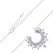 Wholesale Sterling Silver Lotus Flower Charm Necklace