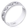 Wave Band Large Sterling Silver Ring