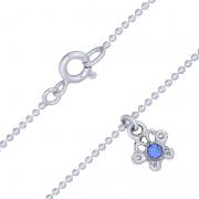 Wholesale Sterling Silver Butterfly Charm Anklet