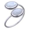 Double Oval Wrap 925 Silver Mother of Pearl Ring