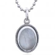 Wholesale Elegant 925 Sterling Silver Mother Of Pearl Oval Pendant