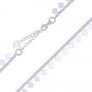Wholesale Silver Diamond Square Choker