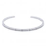 Wholesale Vintage Arrow Engraved Sterling Silver Cuff Bracelet